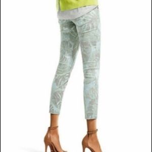 CAbi palm print skinny jeans